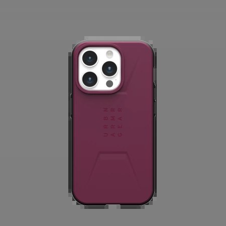 Etui UAG Civilian MagSafe do iPhone 15 Pro - purpurowe