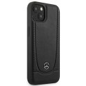 Etui Mercedes Leather Urban do iPhone 15 Plus - czarne