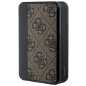 Powerbank Guess 4G Leather Metal Logo 18W 10000mAh - brązowy