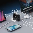 Ładowarka sieciowa GaN Wozinsky CGWCB 140W 3 x USB-C / 2 x USB-A - czarna