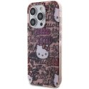 Etui Hello Kitty IML Tags Graffiti na iPhone 13 Pro / 13 - różowe