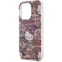 Etui Hello Kitty IML Tags Graffiti na iPhone 13 Pro / 13 - różowe