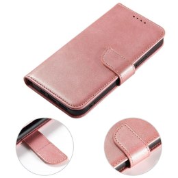 Etui Magnet Case do Samsung A55 z klapką i portfelem - różowe