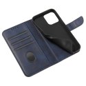 Etui Magnet Case do Samsung S24 Ultra z klapką i portfelem - niebieskie