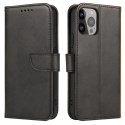 Etui Magnet Case do Samsung S24 z klapką i portfelem - czarne