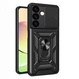 Etui Hybrid Armor Camshield do Samsung Galaxy A35 pancerne z osłoną na aparat - czarne