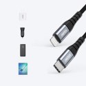 Kabel Choetech IP0041 USB-C / Lightning MFi 480Mb/s 3A 2 m - czarny