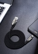 Kabel Joyroom Sharp Series S-M411 USB-A / micro USB 3A 1.2m ze wskaźnikiem ładowania - czarny