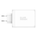 Ładowarka GaN Silver Monkey SMA154 200W 3xUSB-C PD USB-A QC 3.0 - biała