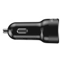 Ładowarka samochodowa Silver Monkey SMA078 1xUSB-C 1xUSB-A 45W PD QC - czarna