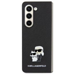 Etui Karl Lagerfeld Saffiano Karl&Choupette Pin na Samsung Galaxy A35 - czarne