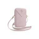 Guess Zip Triangle 4G - Phone bag (pink)