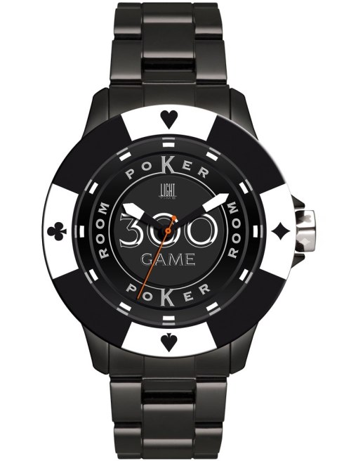 LIGHT TIME Mod. POKER - Black - White