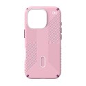 Speck Presidio2 Grip ClickLock & MagSafe - Case for iPhone 16 Pro (Wednesday Pink / Boysenberry Purple / White)