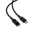 Acefast kabel MFI USB Typ C - Lightning 1,2m, 30W, 3A czarny (C6-01 Black)