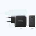 Choetech szybka ładowarka sieciowa GaN USB Typ C 61W 3A Power Delivery czarny (Q6006)