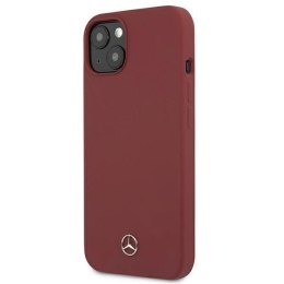 Etui Mercedes Silicone Line na iPhone 13 mini - czerwone