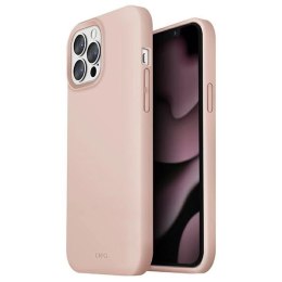 Etui UNIQ Lino na iPhone 13 Pro Max - różowe