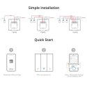 Sonoff inteligentny 3-kanałowy przełącznik ścienny Wi-Fi czarny (M5-3C-80)