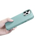 ICarer Litchi Premium Leather Case skórzane etui iPhone 14 Pro magnetyczne z MagSafe zielony (WMI14220710-GN)