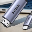 Kabel USB C - HDMI 2.1 8K 60Hz 1.5m Ugreen CM565 - szary