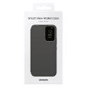 Samsung Smart View Wallet Case etui Samsung Galaxy A54 5G pokrowiec z inteligentną klapką okienkiem portfel na kartę czarne (EF-