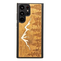 Etui Bewood Góry Imbuia drewniane na Samsung Galaxy S23 Ultra - jasnobrązowe