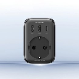 Ładowarka sieciowa 30W (2xUSB/USB C/AC) / adapter EU - EU 13A Ugreen CD314 - czarna