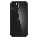 Etui Spigen Crystal Hybrid na iPhone 15 Plus - przezroczysto-czarne