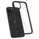 Etui Spigen Crystal Hybrid na iPhone 15 Plus - przezroczysto-czarne