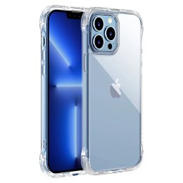 Joyroom Defender Series etui pokrowiec do iPhone 13 Pro pancerna obudowa z haczykami podstawką przezroczysty (JR-BP955)