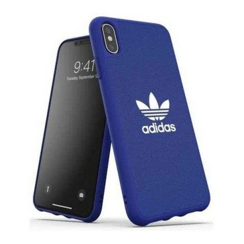 Etui Adidas OR Moulded Case Canvas na iPhone Xs Max - niebieskie