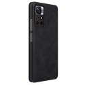 Etui z klapką Nillkin Qin Case do Xiaomi Redmi Note 11T 5G / 11S 5G / 11 5G (China) / Poco M4 Pro 5G - czarne