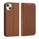 Dux Ducis Skin X2 etui do iPhone 14 Plus pokrowiec z magnetyczną klapką brązowy