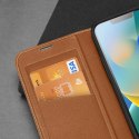 Dux Ducis Skin X2 etui do iPhone 14 Plus pokrowiec z magnetyczną klapką brązowy