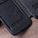 Nillkin Qin Leather Pro Case etui iPhone 14 Plus osłona na aparat kabura pokrowiec obudowa z klapką niebieski