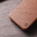 Nillkin Qin Leather Pro Case etui iPhone 14 Plus osłona na aparat kabura pokrowiec obudowa z klapką niebieski