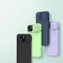 Nillkin CamShield Magnetic Silicone Case etui iPhone 14 Plus magnetyczny MagSafe pokrowiec z osłoną na aparat czarny