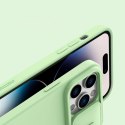 Nillkin CamShield Magnetic Silicone Case etui iPhone 14 Pro Max magnetyczny MagSafe pokrowiec z osłoną na aparat niebieski