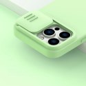 Nillkin CamShield Magnetic Silicone Case etui iPhone 14 Pro Max magnetyczny MagSafe pokrowiec z osłoną na aparat zielony