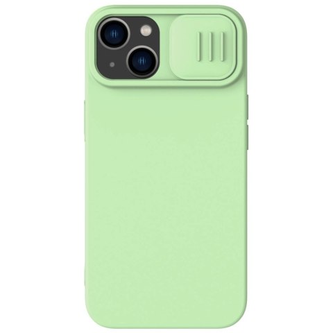 Nillkin CamShield Silky Silicone Case etui iPhone 14 Plus pokrowiec z osłoną na aparat zielony