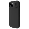 Nillkin CamShield Silky Silicone Case etui iPhone 14 pokrowiec z osłoną na aparat czarny