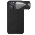 Nillkin CamShield Leather S Case etui iPhone 14 Pro Max pokrowiec z osłoną na aparat czarny