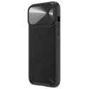 Nillkin CamShield Leather S Case etui iPhone 14 Pro Max pokrowiec z osłoną na aparat czarny