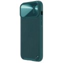 Nillkin CamShield Leather S Case etui iPhone 14 Pro Max pokrowiec z osłoną na aparat zielone