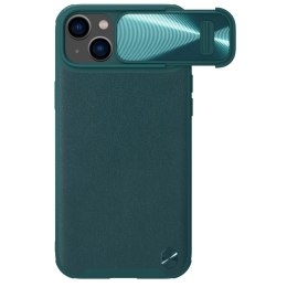 Nillkin CamShield Leather S Case etui iPhone 14 pokrowiec z osłoną na aparat zielone