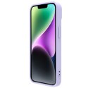 Nillkin CamShield Silky Silicone Case etui iPhone 14 Plus pokrowiec z osłoną na aparat fioletowy