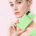 Nillkin CamShield Silky Silicone Case etui iPhone 14 Pro Max pokrowiec z osłoną na aparat czarny