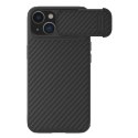 Nillkin Synthetic Fiber S Case etui iPhone 14 Plus z osłoną na aparat czarny