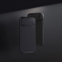 Nillkin Synthetic Fiber S Case etui iPhone 14 Pro Max z osłoną na aparat czarny